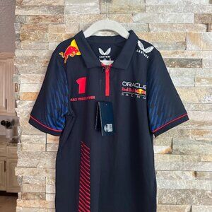 Oracle Red Bull Racing Max Verstappen Team Polo - Youth / Kids Size JS